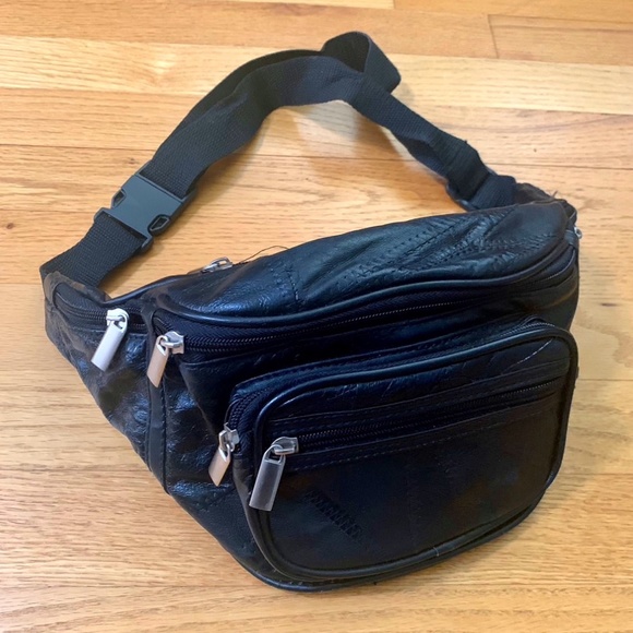 Black waist or crossbody bag - Picture 1 of 4